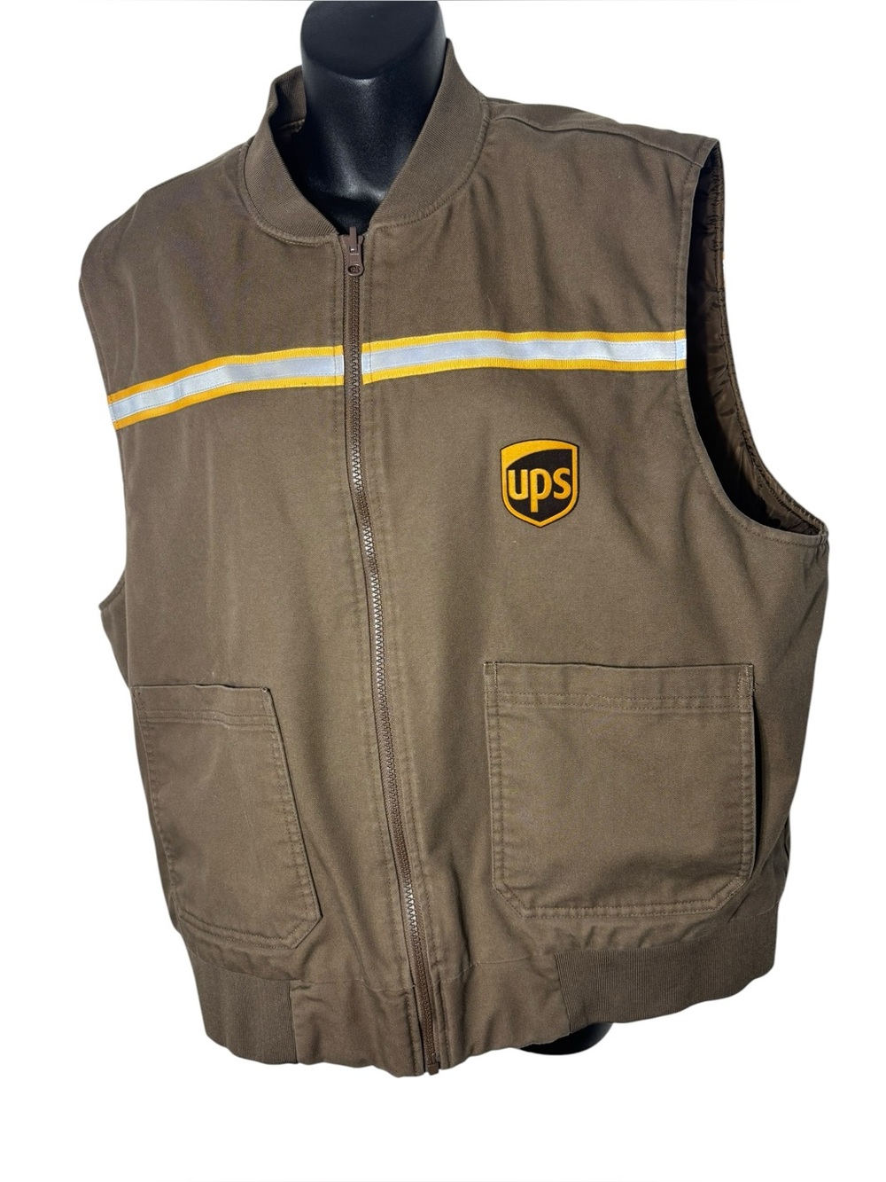 UPS vest men’s lg 42-44 3m thinsulate platinum reflective workwear